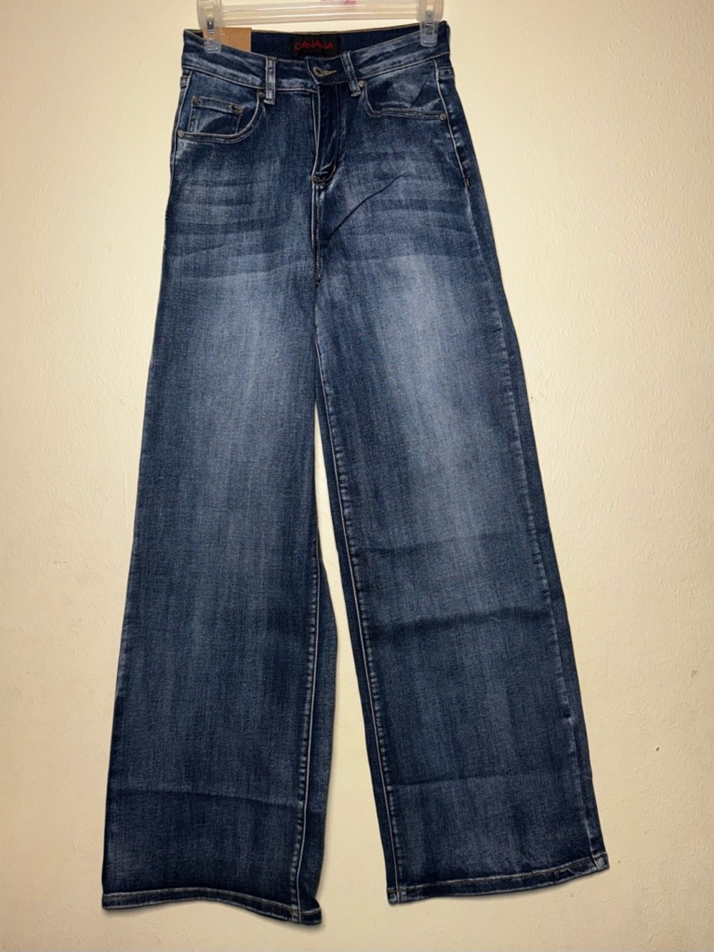 Wide Leg Jeans | Size 25 | Dark Wash High Rise